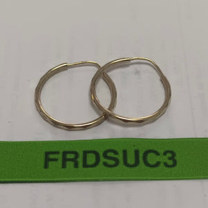 ARRACADAS PAR ORO 14 K 1.4 GRMS (SEMINUEVO)