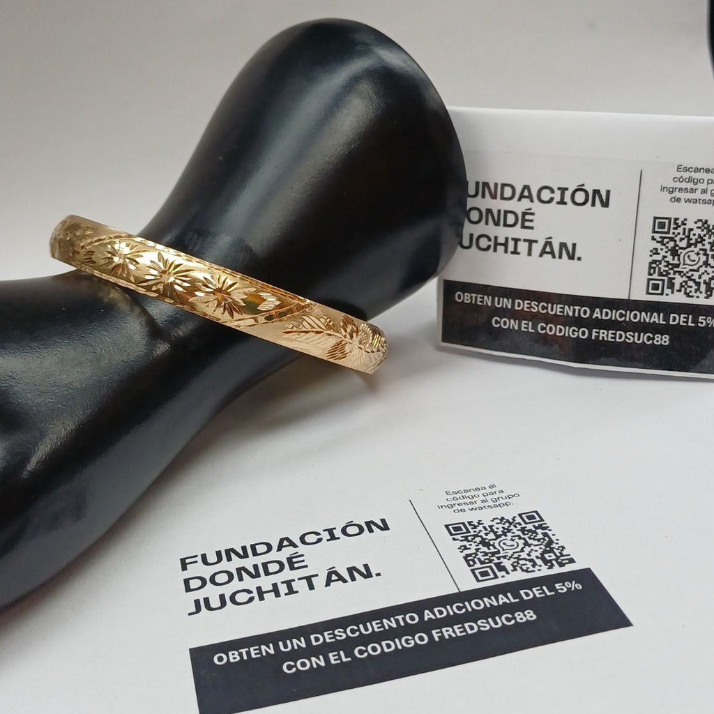 PULSERA RIGIDA ORO 10 K 9.2 GRMS (SEMINUEVO)