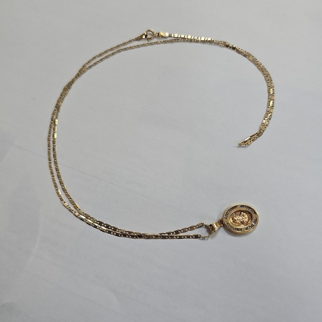 CADENA, DIJE ORO 14 K 2.6 GRMS (SEMINUEVO)