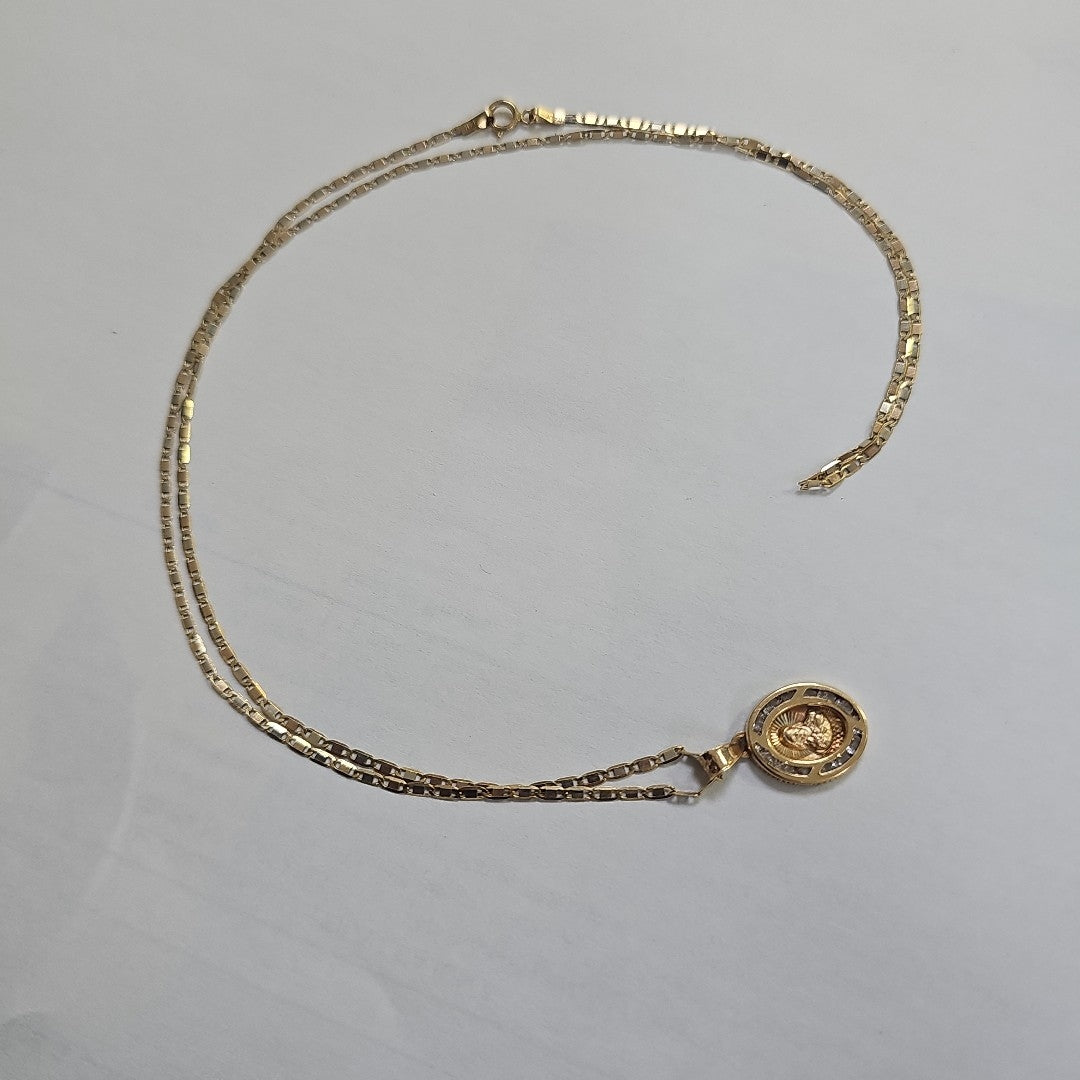 CADENA, DIJE ORO 14 K 2.6 GRMS (SEMINUEVO)