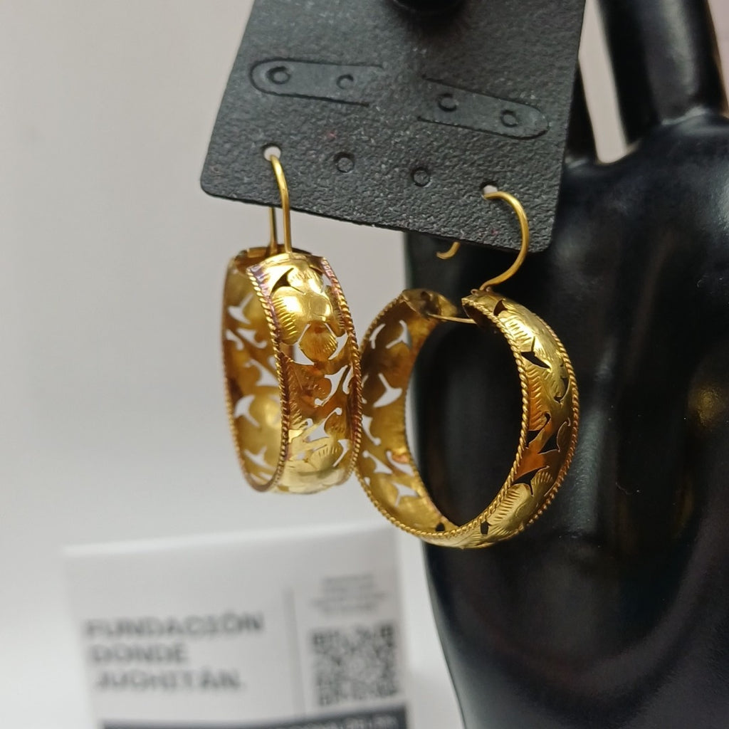 ARETES PAR ORO 10 K 3.5 GRMS (SEMINUEVO)