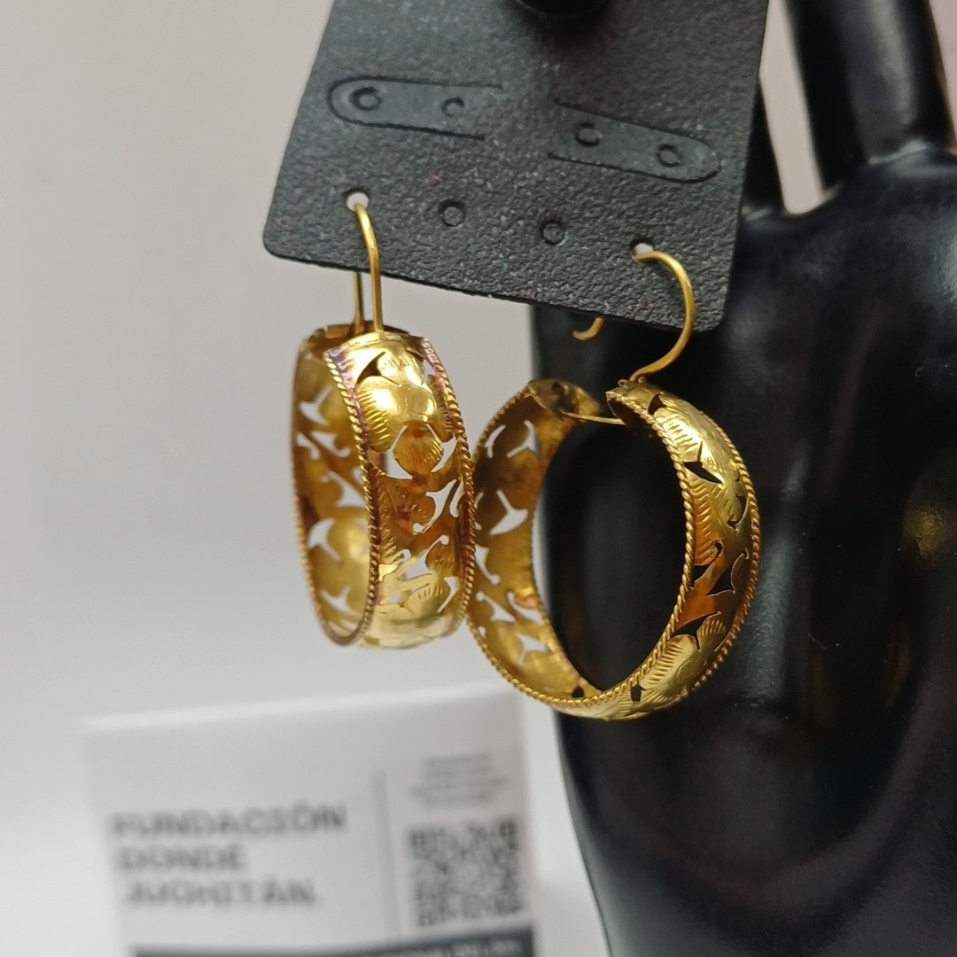 ARETES PAR ORO 10 K 3.5 GRMS (SEMINUEVO)