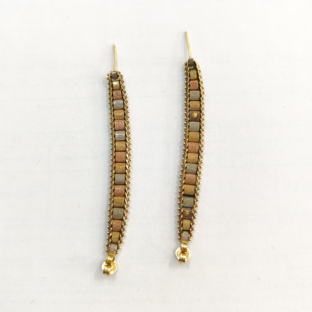 ARETES PAR ORO 14 K 6.8 GRMS (SEMINUEVO)
