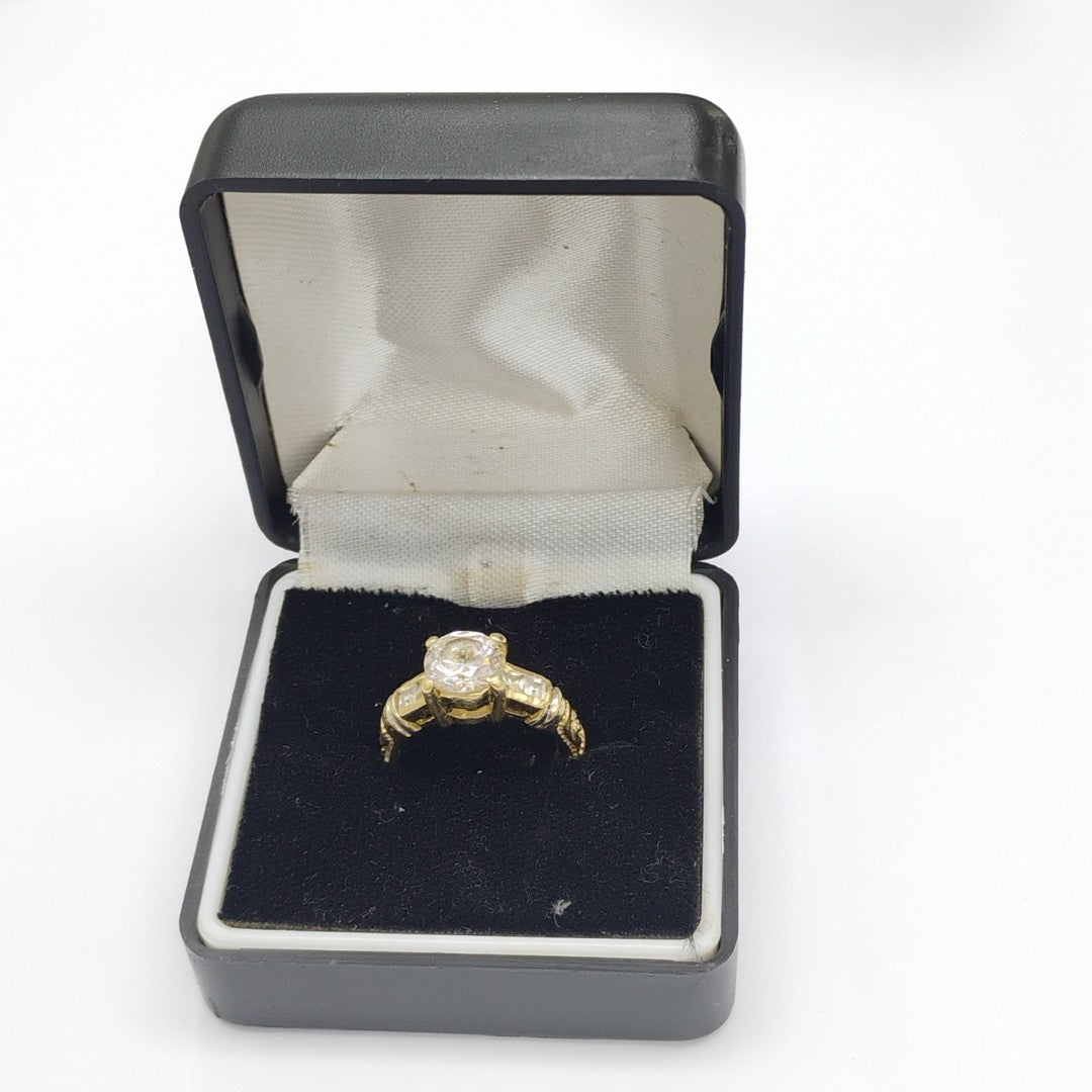 ANILLITO, SOLITARIO ORO 14 K 4.9 GRMS (SEMINUEVO)