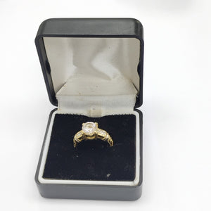 ANILLITO, SOLITARIO ORO 14 K 4.9 GRMS (SEMINUEVO)
