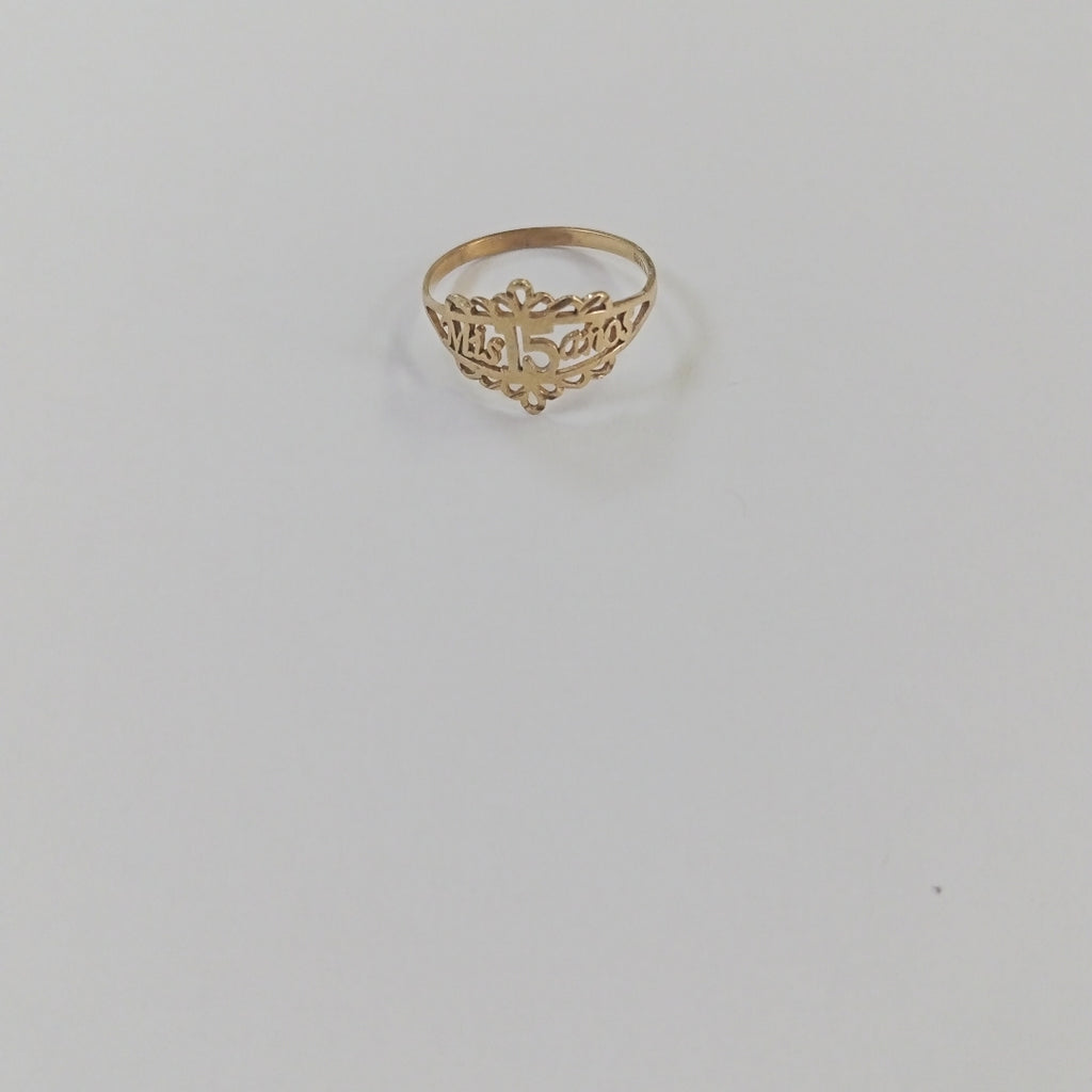 ANILLO CONMEMORATIVO ORO 10 K 1,10 GRMS (SEMINUEVO)