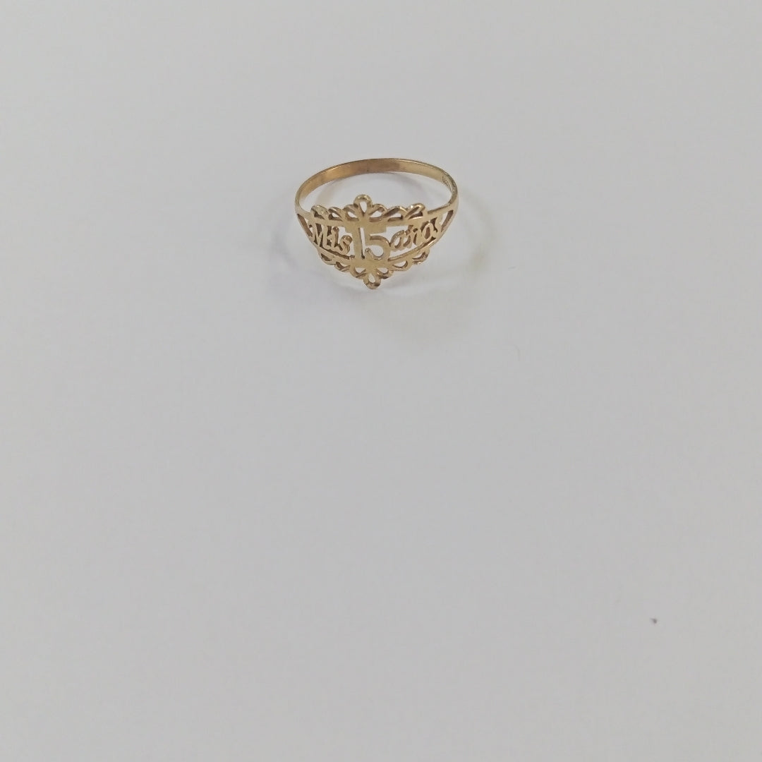 ANILLO CONMEMORATIVO ORO 10 K 1,10 GRMS (SEMINUEVO)