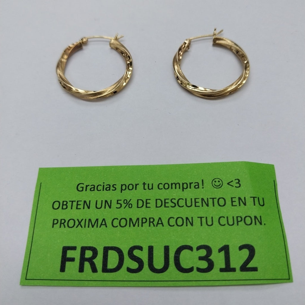 ARRACADAS PAR ORO 10 K 2 GRMS (SEMINUEVO)