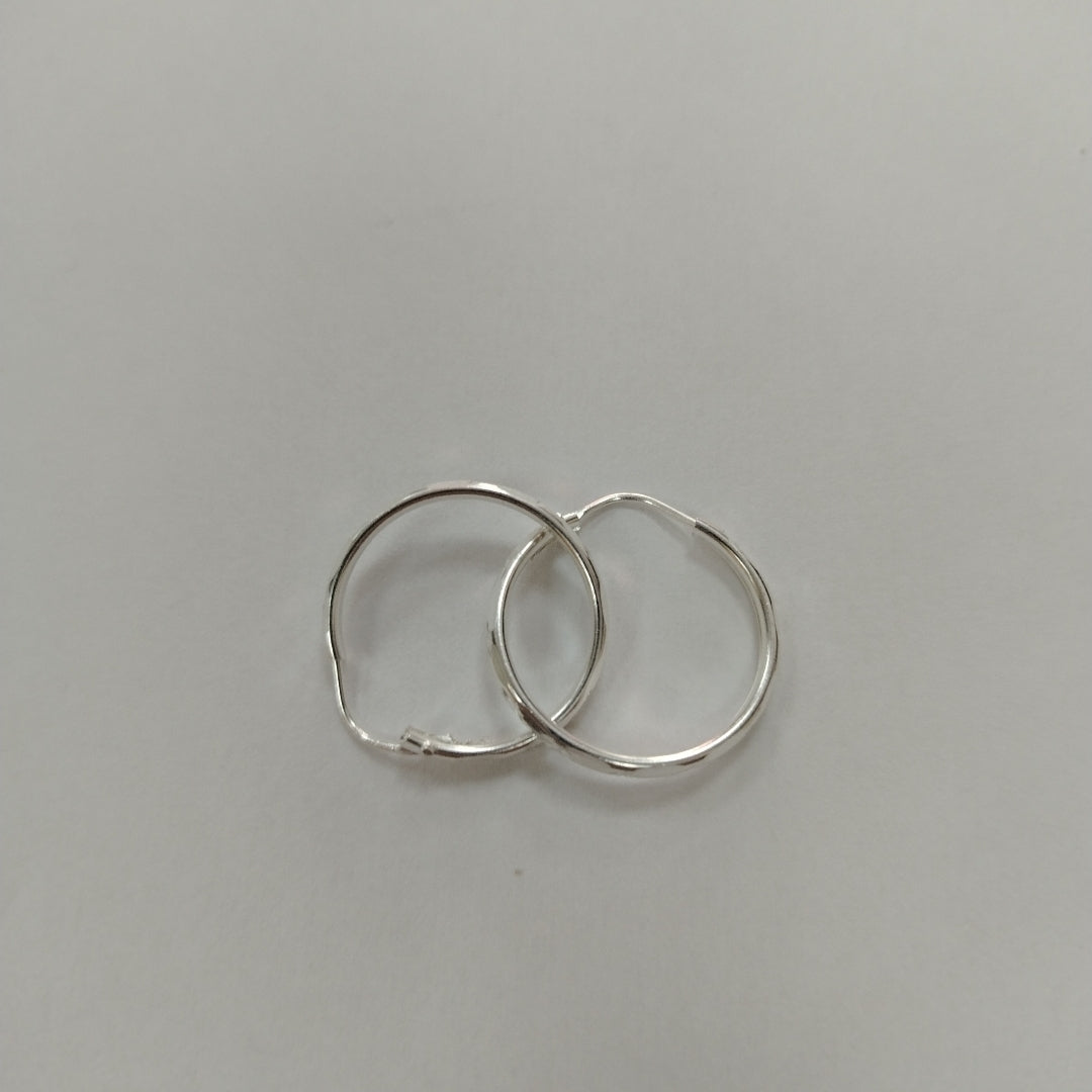 PAR ARRACADAS FACETADA PLATA .925 2.1 GR (NUEVO)