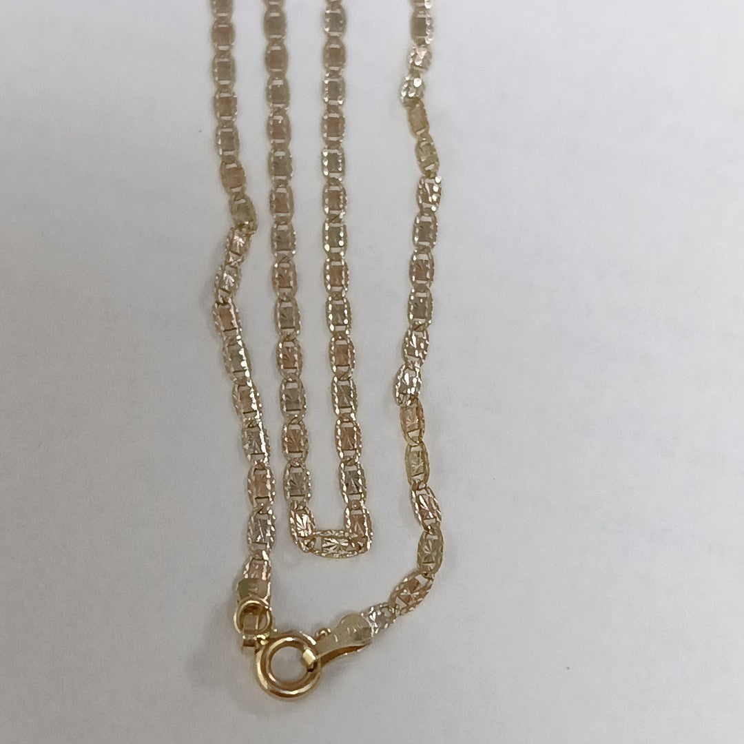 CADENA ORO, ORO COMBINADO 14 K 2.2 GRMS (SEMINUEVO)
