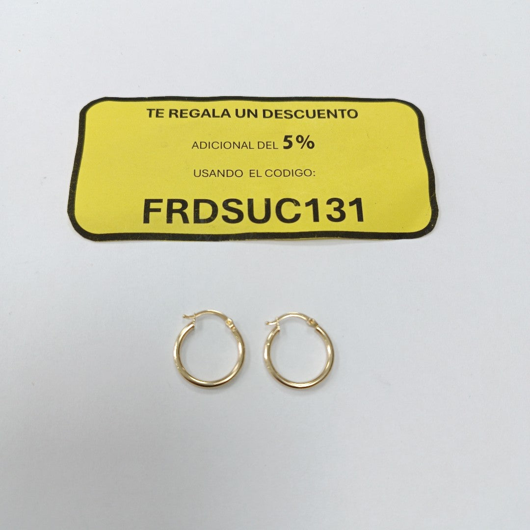 ARRACADAS PAR ORO 14 K 0.9 GRMS (SEMINUEVO)