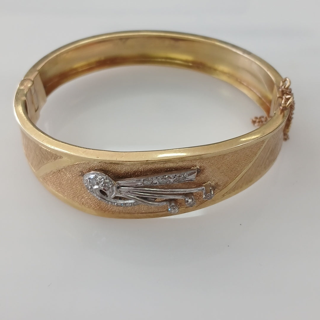 PULSERA RIGIDA ORO 18 K 27.7 GRMS (SEMINUEVO)