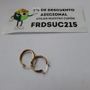 ARRACADAS PAR ORO 10 K 1.7 GRMS (SEMINUEVO)