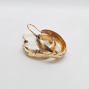 ARRACADAS PAR ORO 14 K 7.5 GRMS (SEMINUEVO)
