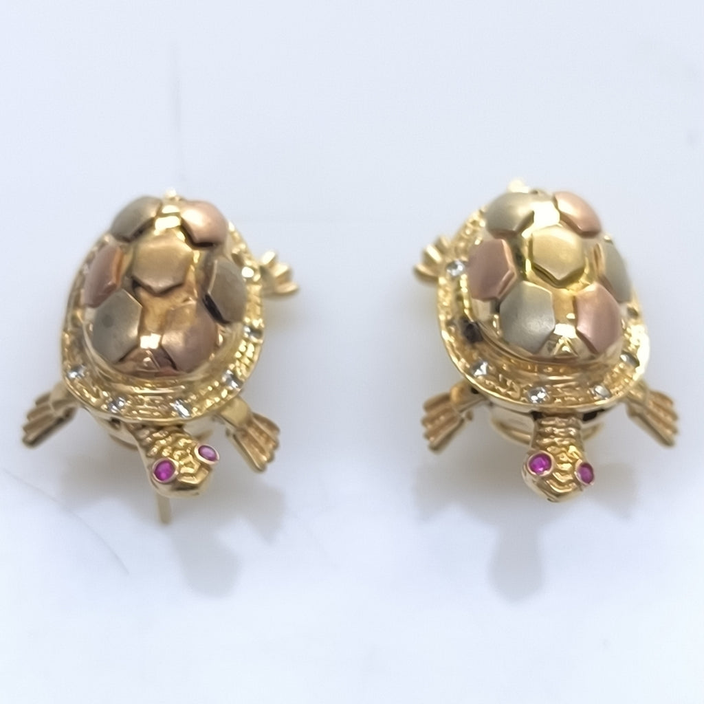 ARETES PAR ORO 10 K 16,90 GRMS (SEMINUEVO)