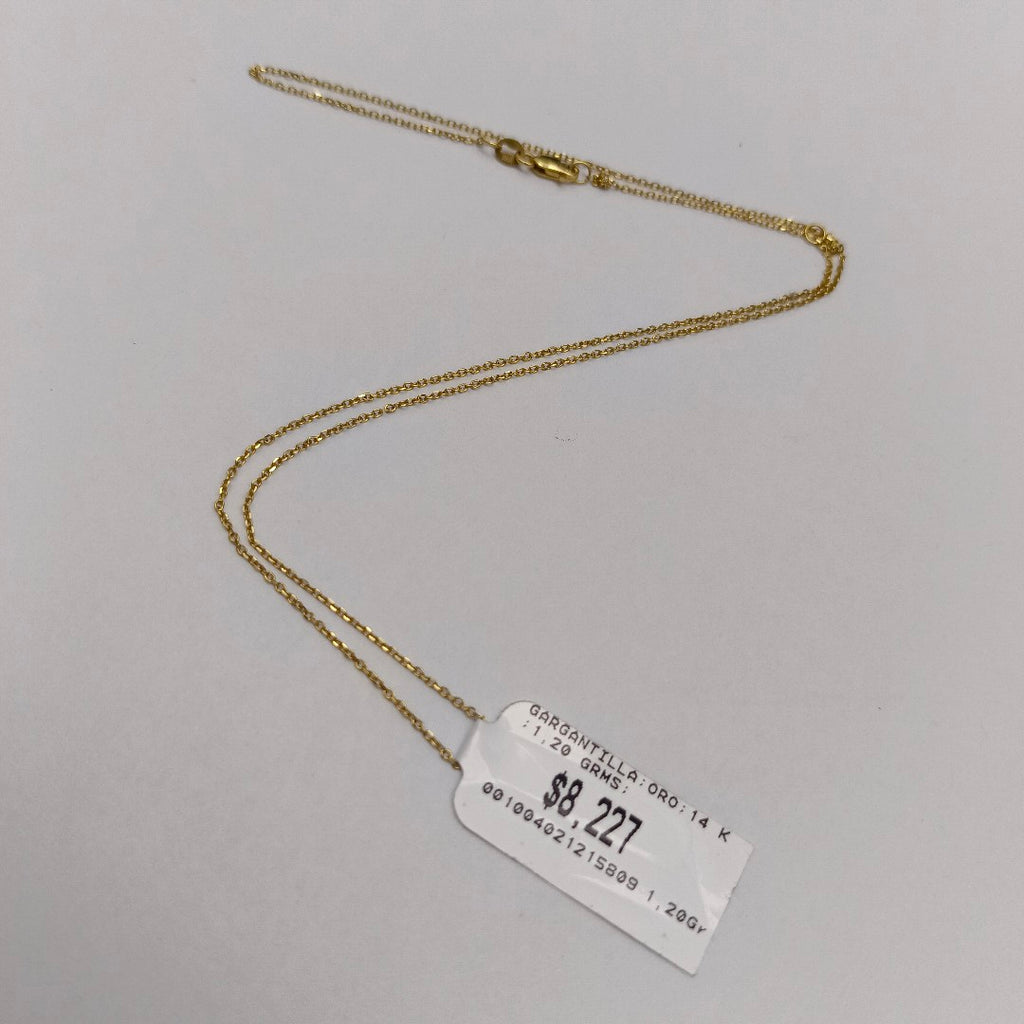 GARGANTILLA ORO 14 K 1,20 GRMS (SEMINUEVO)
