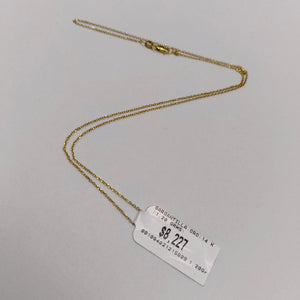 GARGANTILLA ORO 14 K 1,20 GRMS (SEMINUEVO)