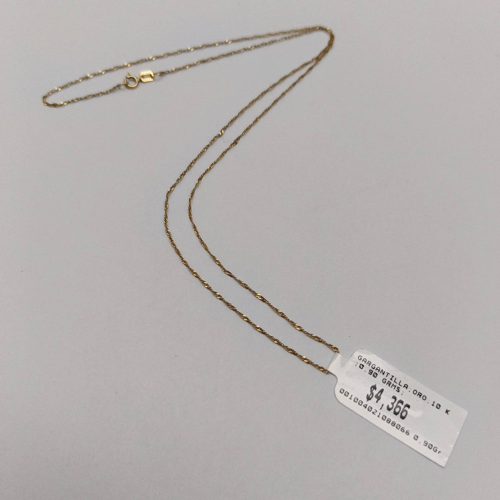 GARGANTILLA ORO 10 K 0,90 GRMS (SEMINUEVO)