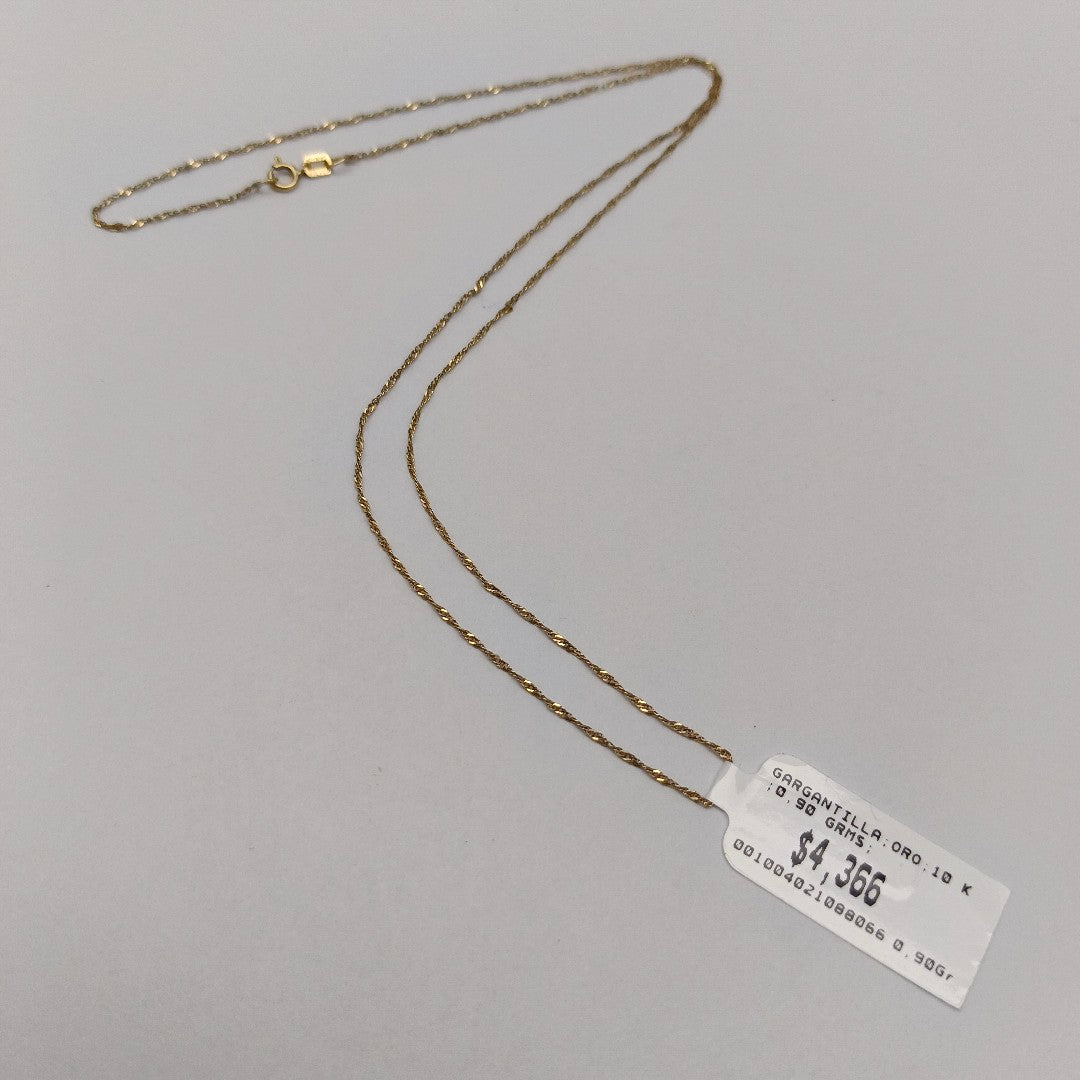 GARGANTILLA ORO 10 K 0,90 GRMS (SEMINUEVO)
