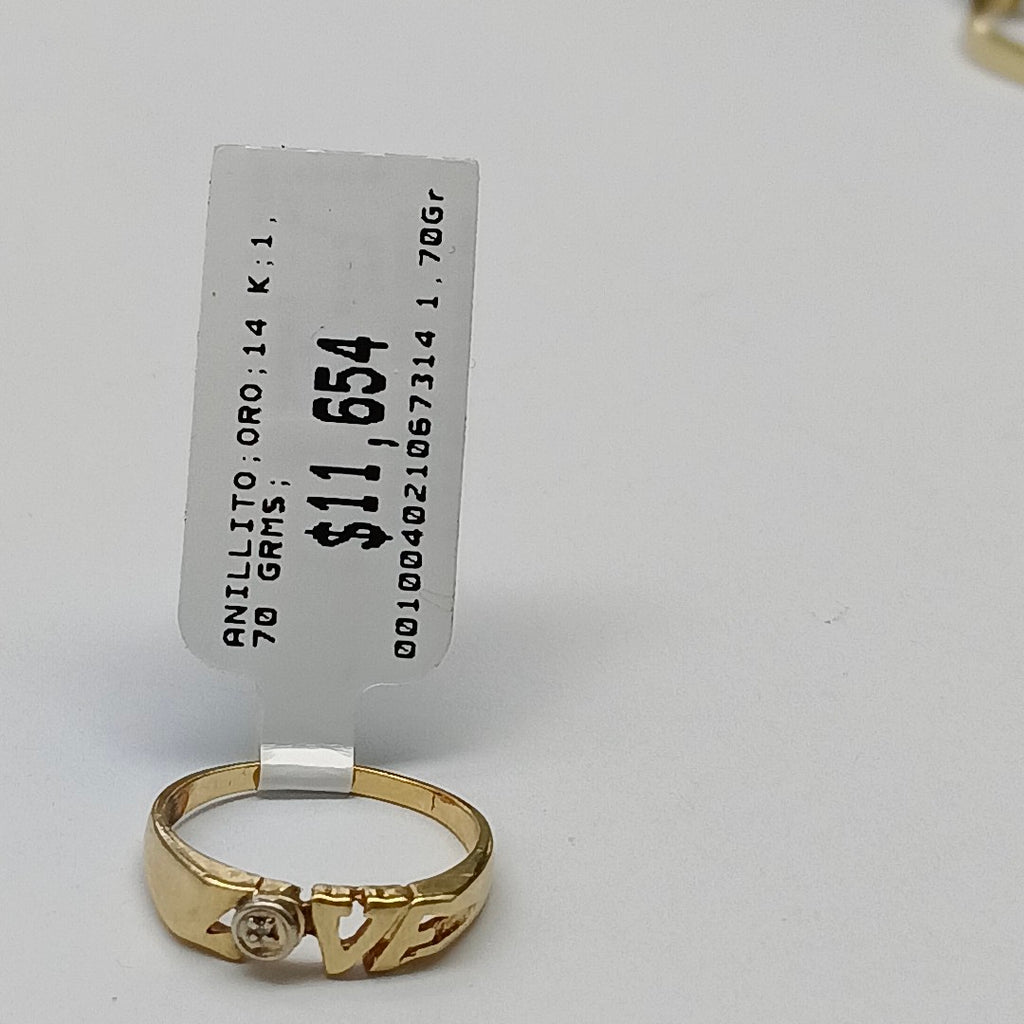 ANILLITO ORO 14 K 1,70 GRMS (SEMINUEVO)