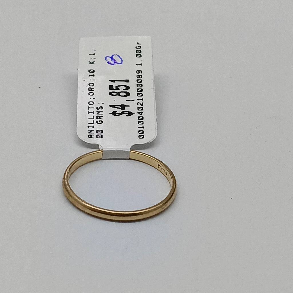 ANILLITO ORO 10 K 1,00 GRMS (SEMINUEVO)