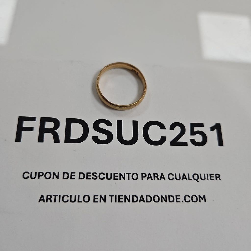 ARGOLLA ORO 10 K 2 GRMS (SEMINUEVO)