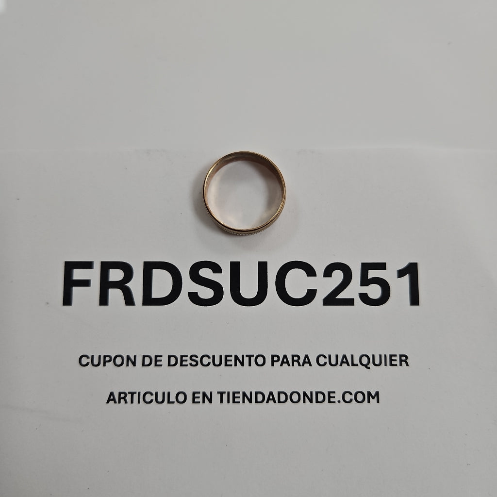 ARGOLLA ORO, ORO COMBINADO 10 K 2.2 GRMS (SEMINUEVO)