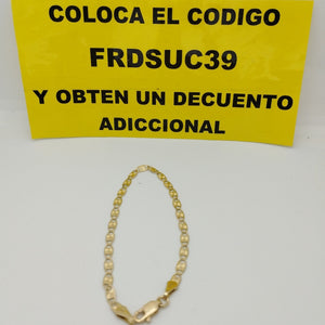 PULSERAS GUCHI ORO 14K 18 CM 2.9 GR (NUEVO)