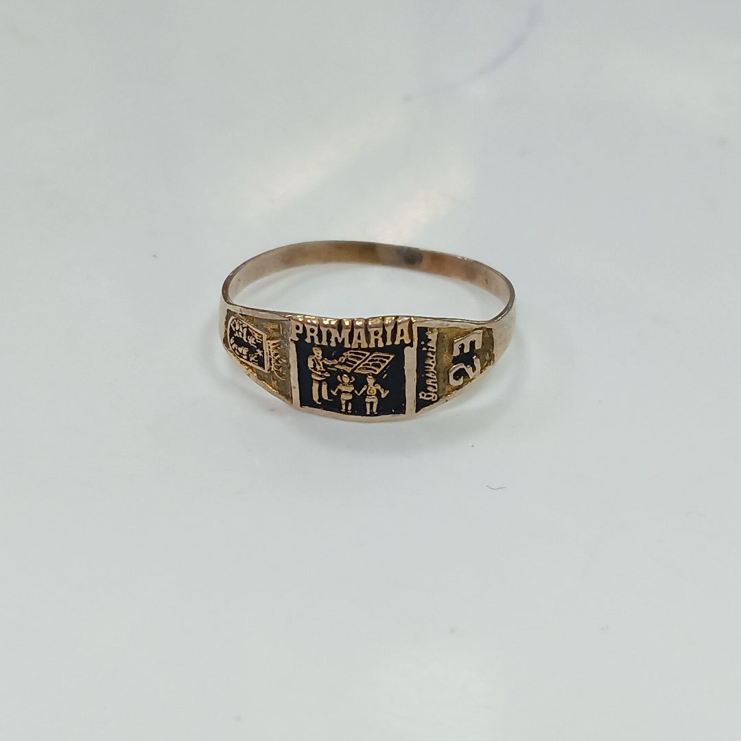 ANILLO DE GRADUACIÓN ORO 8 K 0.9 GRMS (SEMINUEVO)