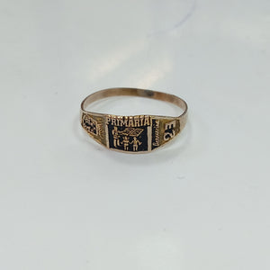 ANILLO DE GRADUACIÓN ORO 8 K 0.9 GRMS (SEMINUEVO)