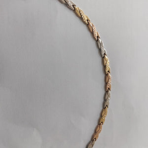 PULSERA ORO, ORO COMBINADO 14 K 4.4 GRMS (SEMINUEVO)