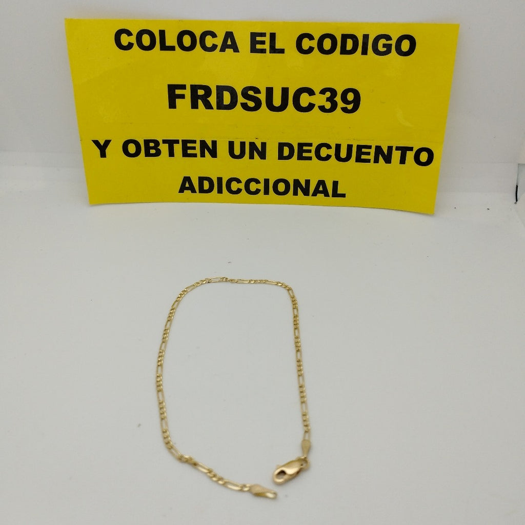 PULSERA 3X1 ORO 14K 21 CM 1.7 GR (NUEVO)