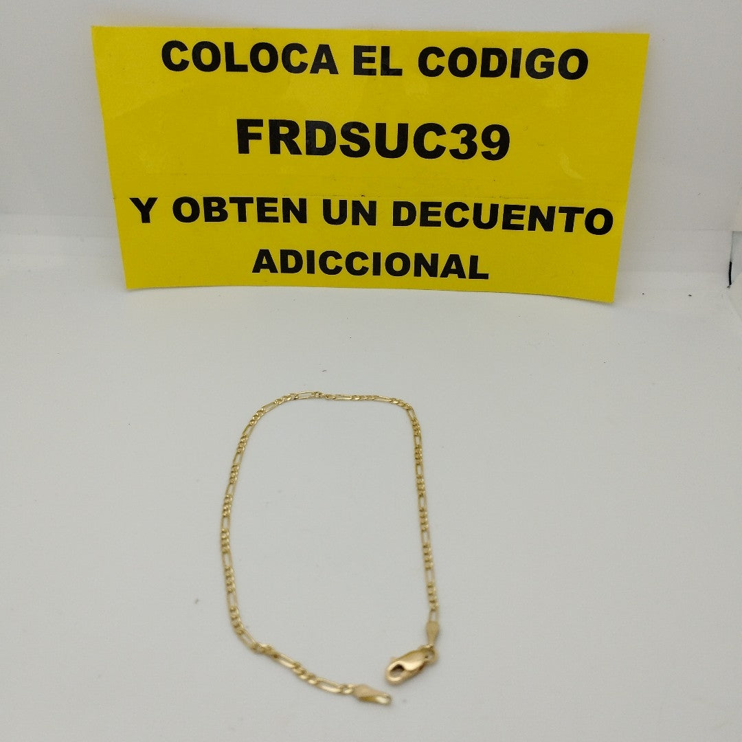 PULSERA 3X1 ORO 14K 21 CM 1.7 GR (NUEVO)