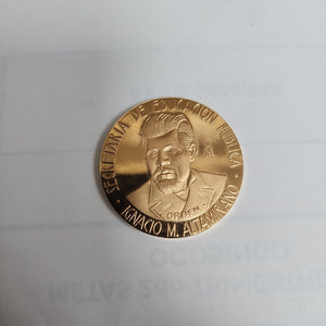 MEDALLA CONMEMORATIVA ORO 21 K 42 GRMS (SEMINUEVO)