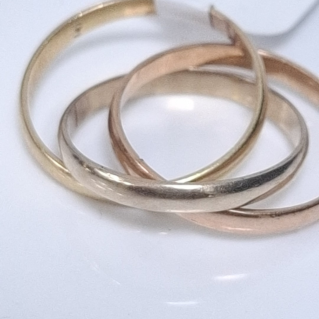 ARGOLLA ORO COMBINADO 14 K 4,60 GRMS (SEMINUEVO)