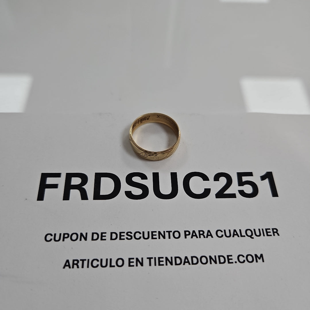ARGOLLA ORO 10 K 2.1 GRMS (SEMINUEVO)