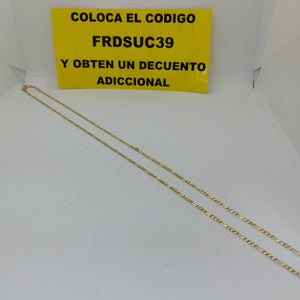 CADENAS 3X1 ORO 14K 55 CM 4 GR (NUEVO)