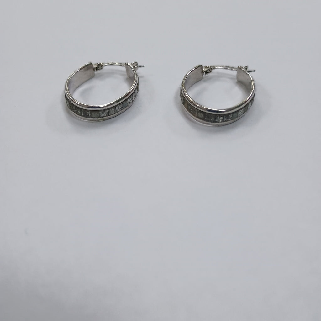 ARRACADAS PAR ORO BLANCO 10 K 1,50 GRMS (SEMINUEVO)
