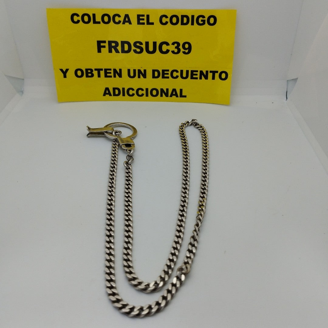 ANILLO, CADENA PLATA 101.2 GRMS (SEMINUEVO)