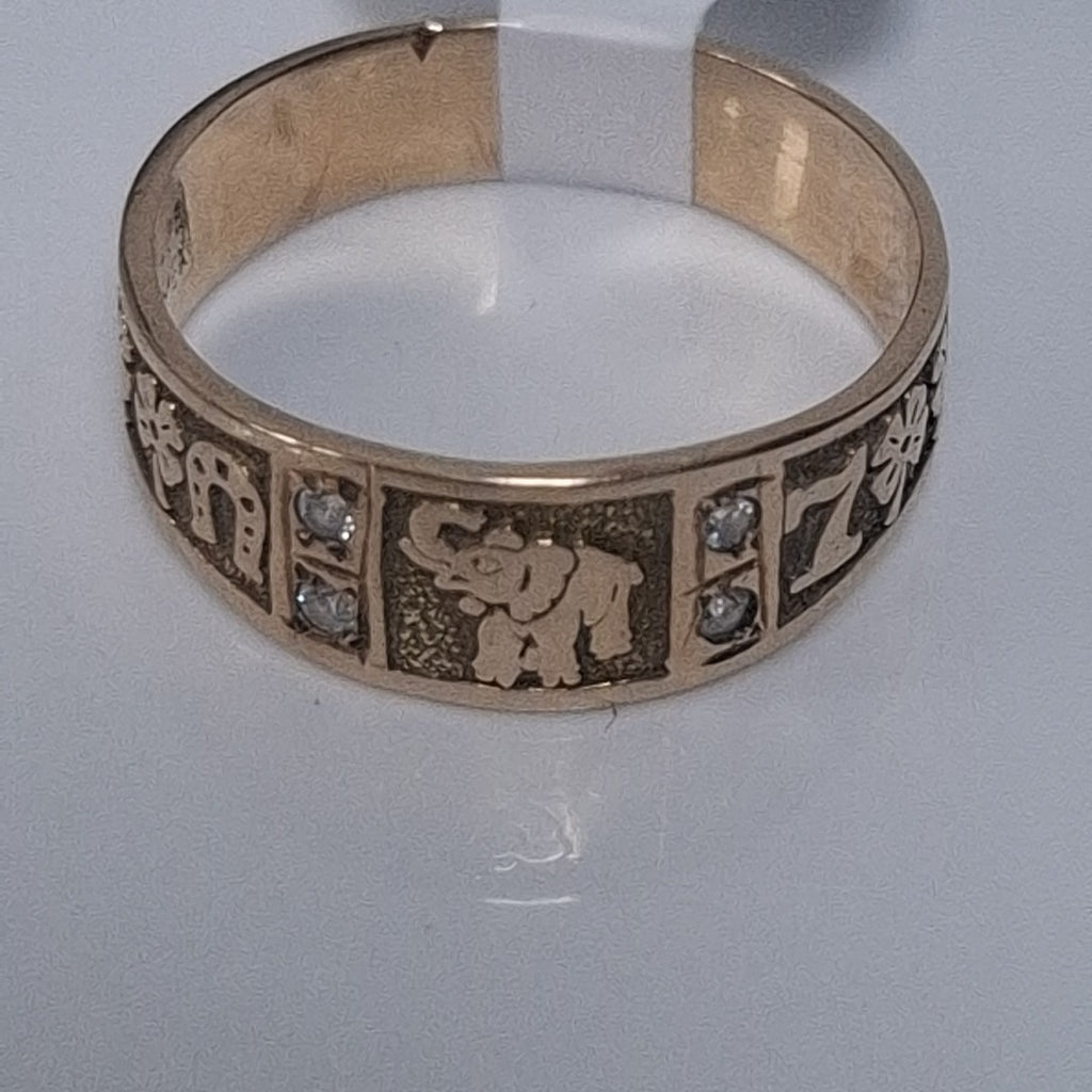 ARGOLLA DE LA SUERTE ORO 14 K 3,40 GRMS (SEMINUEVO)