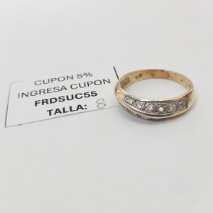 ANILLITO ORO, ORO BLANCO 14 K 2.7 GRMS (SEMINUEVO)