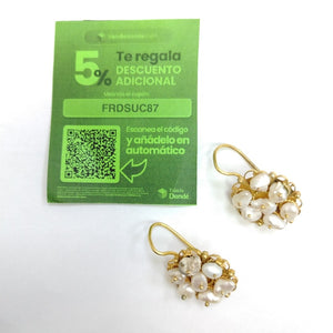 ARETES PAR ORO 8 K 8,50 GRMS (SEMINUEVO)