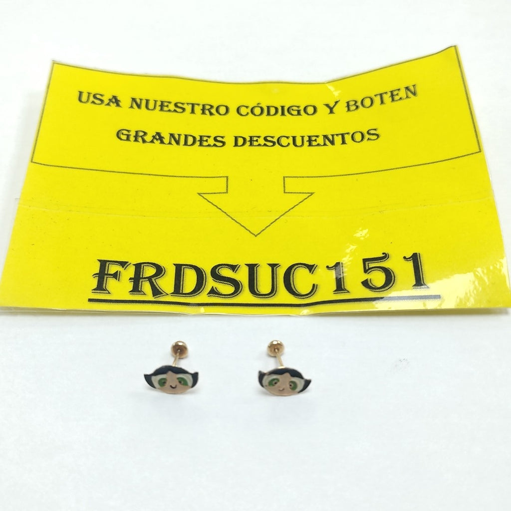 BROQUELES PAR ORO 14 K 0.4 GRMS (SEMINUEVO)