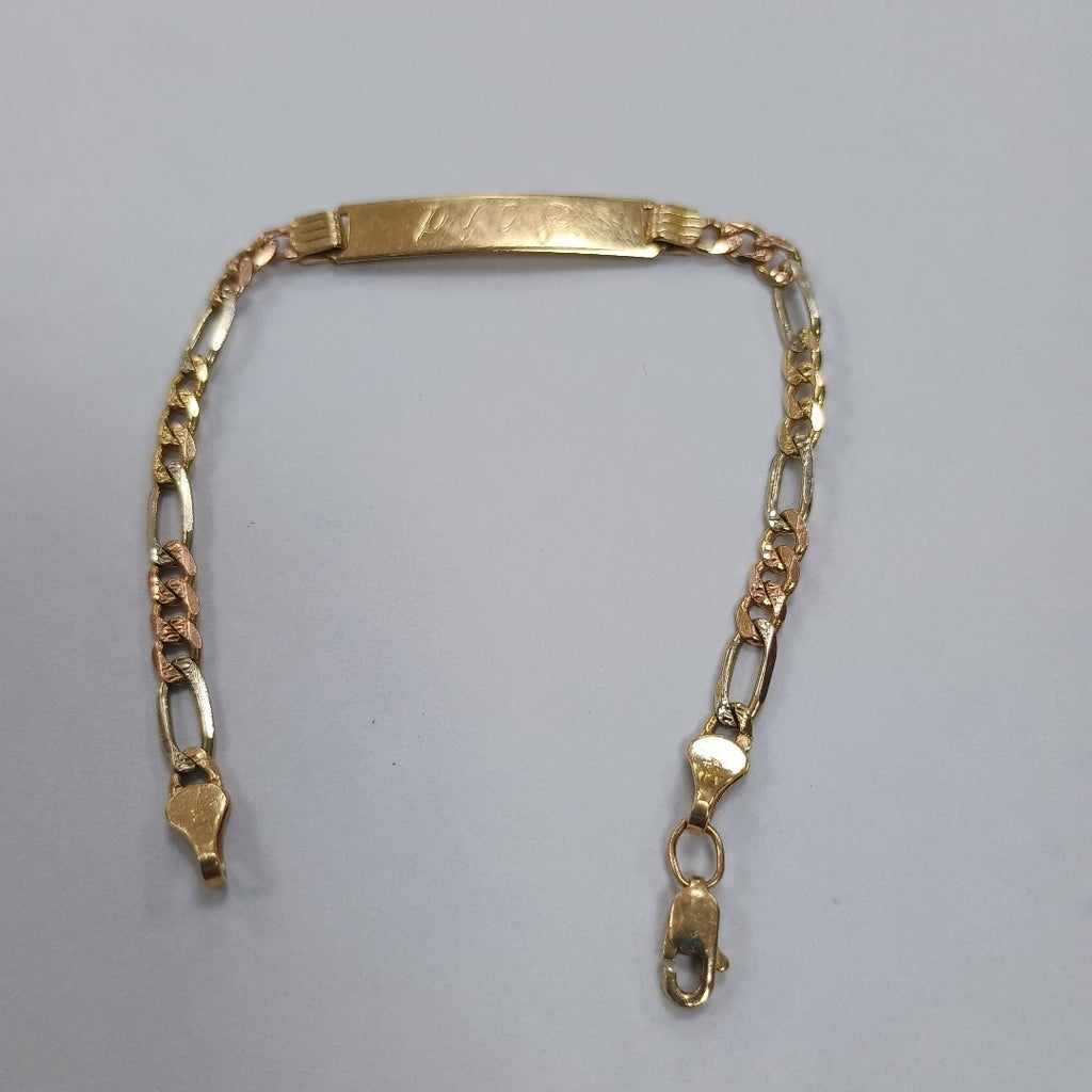 ESCLAVA ORO COMBINADO 14 K 4,60 GRMS (SEMINUEVO)