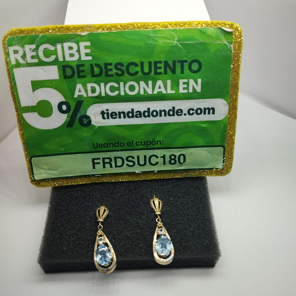 ARETES PAR ORO 8 K 5.8 GRMS (SEMINUEVO)