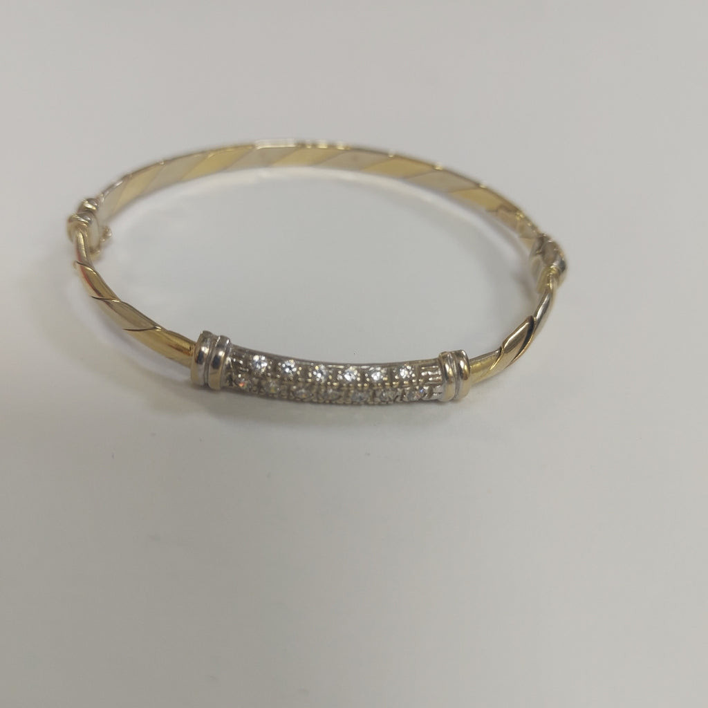PULSERA RIGIDA ORO 14 K 9,20 GRMS (SEMINUEVO)