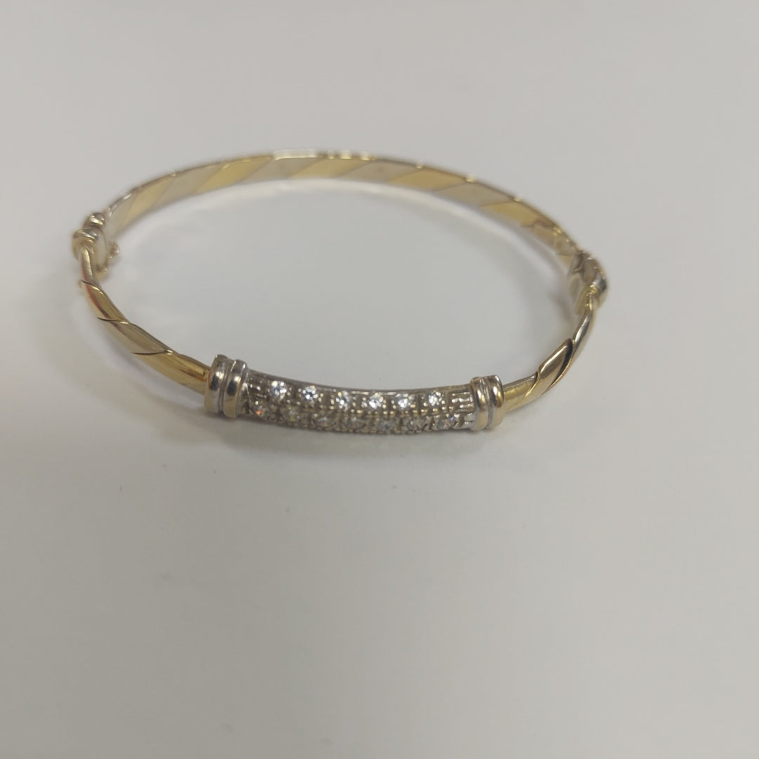 PULSERA RIGIDA ORO 14 K 9,20 GRMS (SEMINUEVO)