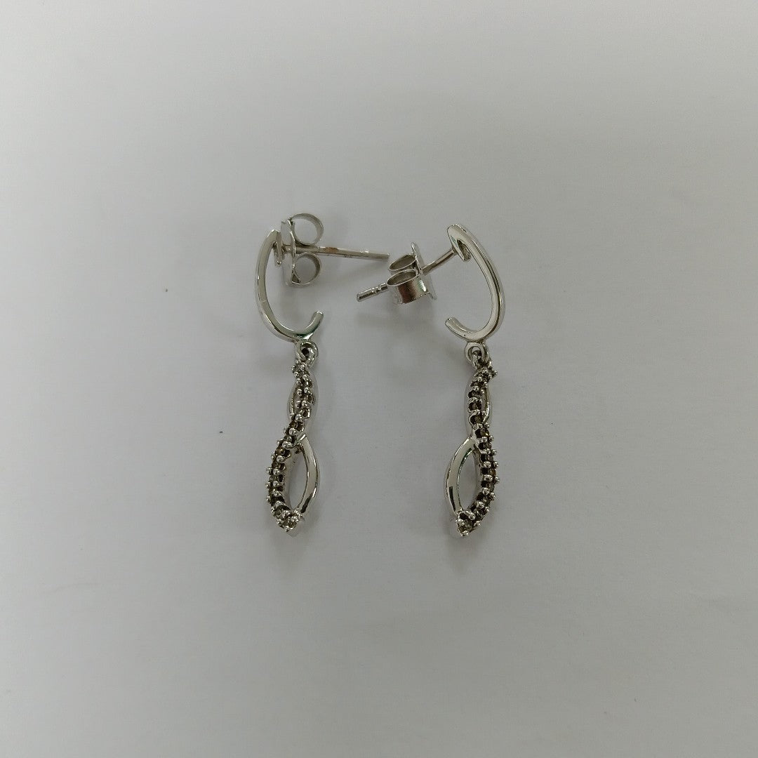 BROQUELES PAR ORO BLANCO 10 K 1,50 GRMS (SEMINUEVO)