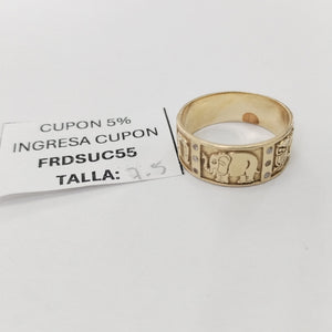 ANILLO ORO 14 K 4.3 GRMS (SEMINUEVO)