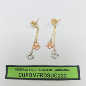 BROQUELES PAR ORO 14 K 3,20 GRMS (SEMINUEVO)